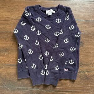 Vineyard Vines Dark Blue Sweater with White Anchor